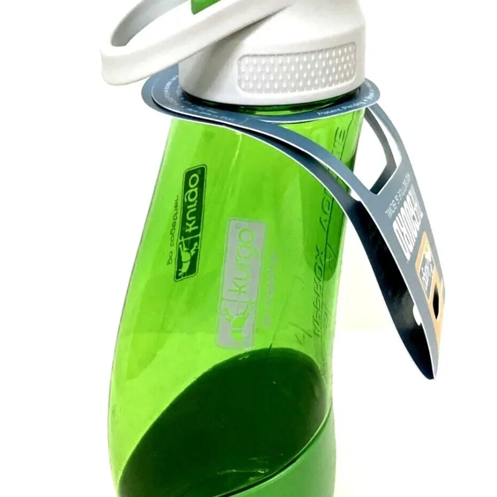 Kurgo Gourd H2O PET Travel Water Bottle & Bowl Grass Green DOG /CAT PBA Free NEW